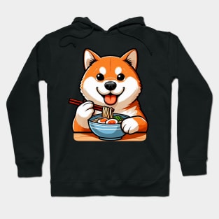 Shiba Inu Loves Ramen Hoodie